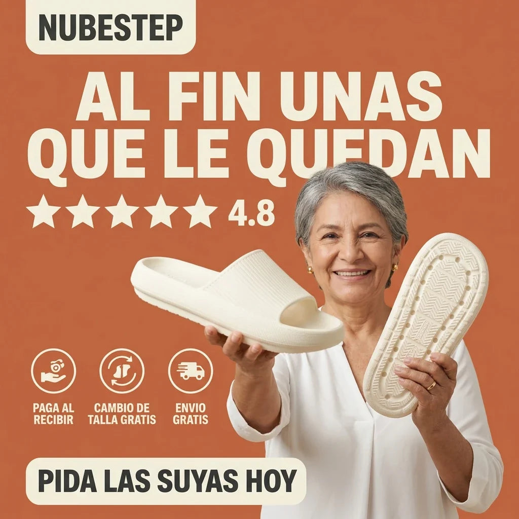 NubeStep™ - Sandalias anatómicas de suela antideslizante