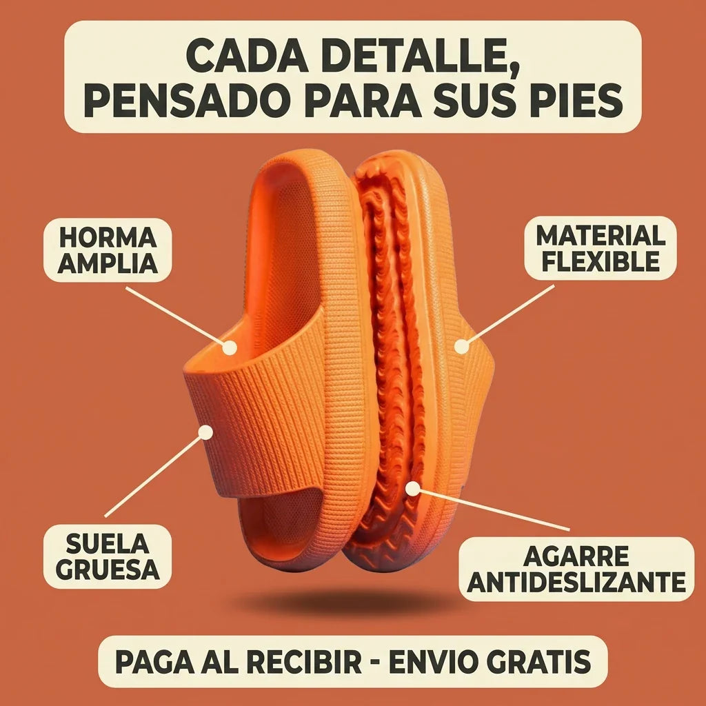 NubeStep™ - Sandalias anatómicas de suela antideslizante